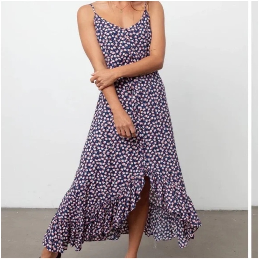 Rails Friday Pink Poms Midi Dress Size XSmall  Beach, Resort,‎ Holiday, Vacation